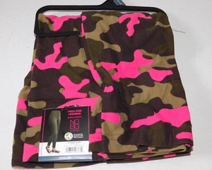 Womens Camouflage Leggings Juniors XXXL 21 High Rise Sueded Camo Ankle Length - Picture 1 of 3