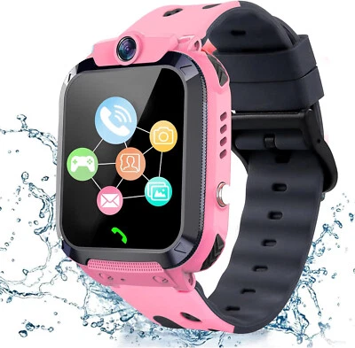 Smartwatch Kinder Telefonfunktion GPS Tracker SOS Armbanduhr für iPhone Samsung - Bild 1 von 4