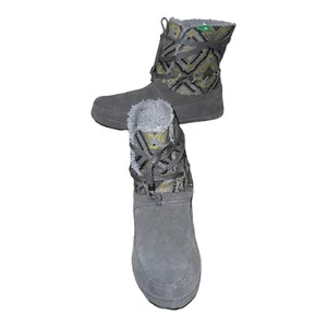 SANUK ANKLE BOOTS WOMENS MULTICOLOR GRAY TEXTILE UPPER SIZE 6 - Picture 1 of 8