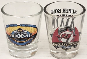 NFL Tampa Bay Buccaneers - Shot Glasses - Super Bowl Champions, NEW (Set of 2) - Picture 1 of 2
