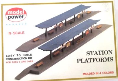 N SCALE MODEL POWER 1508 STATION PLATFORMS KIT    NEW - Image 1 of 2