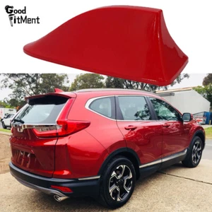 For Honda CR-V CRV Car Shark Fin Antenna Roof Aerial Radio AM/FM Signal Cap Red - Imagen 1 de 12
