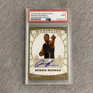 2016 Leaf Wrestling Dennis Rodman Signature Series PSA 9 MINT - Picture 1 of 2