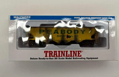 Walthers No.931-1658 4-Bay Offset Hopper Freight Car Peabody Short Line #6802 HO - Image 1 of 2