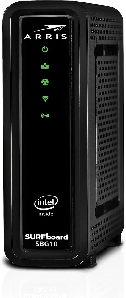 ARRIS SURFboard SBG10 Wireless (Wi-Fi) Cable Modem & Router - Black