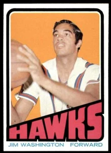 1972-73 Topps casi nuevo-súper bonito-hacer oferta Jim Washington 6 Atlanta Hawks #22 - Imagen 1 de 2