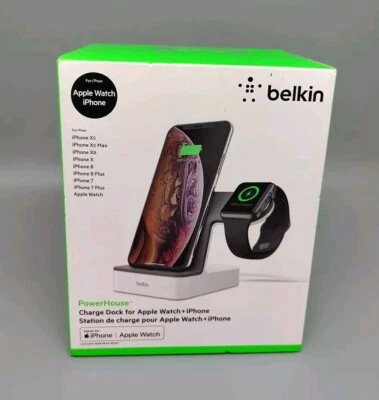 Belkin PowerHouse Charge Dock - Apple Watch iPhone - XS, XR, X, 8, 7 - Image 1 of 4