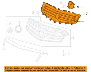 GM OEM 13-14 ATS Front Bumper Grille Grille Components-Deflector 23490309 - Picture 1 of 2