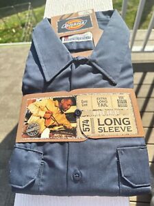 Dickies Easy Care Size 3XL Extra Long Tail Long Sleeve  Generous Fit Work Shirt