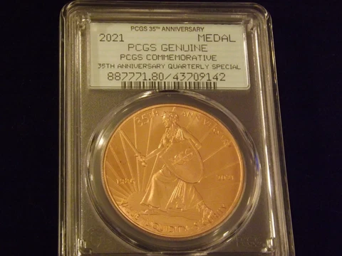2021          Medal    PCGS              PCGS   Genuine Cover