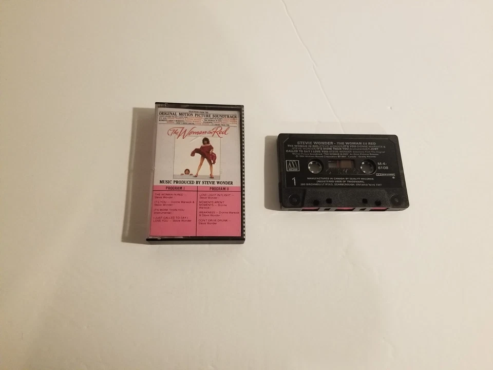 The Woman In Red - Soundtrack Stevie Wonder - Cassette Tape - Image 1 of 1