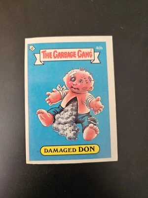 Damaged Don 40b - The Garbage Gang Card 1985 Rare Australian Release  - Image 1 of 2