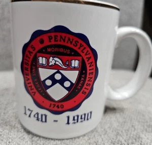 Viniversitas Pennsylvaniensis University Coffee Tea Cup Mug 1990 Pennsylvania - Picture 1 of 5