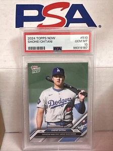 2024 Topps NOW Shohei Ohtani #510 PSA 10 Los Angeles Dodgers - Picture 1 of 2
