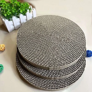 - Cat Scratch Pads Round, Cat Scratcher Cardboards, Refill, , Insert - 3 Pack - Picture 1 of 5