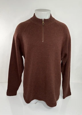 PENDLETON - Quarter Zip LAMBS WOOL BLEND Mens Md. Pullover Sweater - Image 1 of 4