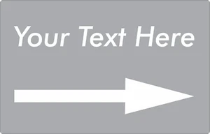 Personalized Aluminum Sign Customized With Your Message with Arrow 12 In x 18 In - Picture 1 of 16
