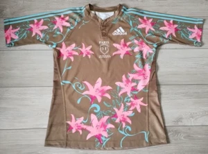 Stade Francais Paris Rugby Away Shirt 2007/2008 Adidas Large Trikot Gold Top E5K - Bild 1 von 9