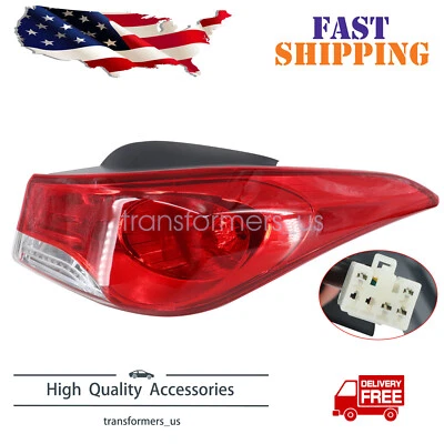 Right Passenger Side Tail Light Fits 2011 2012 2013 Hyundai Elantra 924023Y000 - Image 1 of 4
