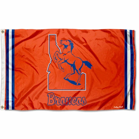 Boise State Broncos Vintage Retro Throwback Large Outdoor Flag Cover