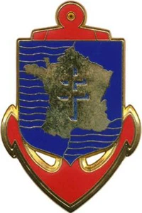 Forces Armées Françaises Extrême Orient, retirage, fond bleu, Drago 784 (0849) - Picture 1 of 2