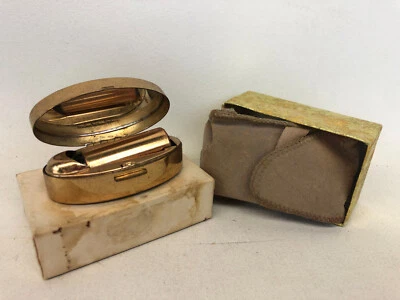 Vintage Max Factor golden floral lipstick , case and box - image 1 of 4