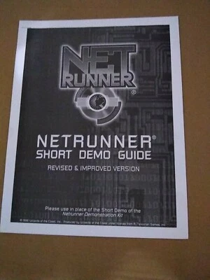 Netrunner Wizards of the Coast CCG short demo guide retailer promo 1996 - Image 1 of 4