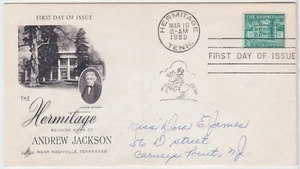 TurtlesTradingPost- Hermitage 4 1/2 Cent Liberty Series #1037 1959 Artcraft FDC - Picture 1 of 1