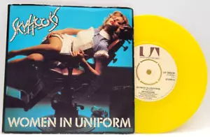 SKYHOOKS - WOMEN IN UNIFORM / BBBBBOOGIE - ROCK - PICTURE SLEEVE & 45 YELLOW - Picture 1 of 2
