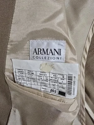 Chaqueta blazer abrigo deportivo 100 % lana Armani 42R para hombre Foto 1 de 4