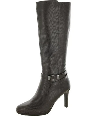 NATURALIZER Mujeres Marrón Piel de Serpiente Taelynn Stiletto Botas de Cuero 7.5 M WC Foto 1 de 3