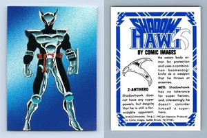 Antihero #2 Shadowhawk 1992 Comic Images Trading Card - Picture 1 of 1