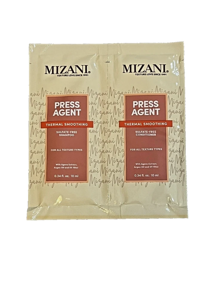 Mizani Press Agent Thermal Smoothing Sulfate Free Shampoo Conditioner Packets NW - Image 1 of 1