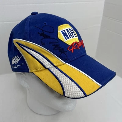 Sombrero firmado por Michael Waltrip NASCAR NAPA Racing #55 Chase Authentics Foto 1 de 4