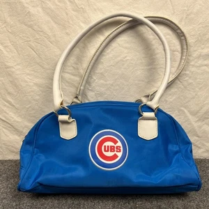 Original MLB Chicago Cubs Logo Handtasche Geldbeutel Damen blau Doppelgriff Reißverschluss - Bild 1 von 13