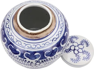 Handbemaltes blau-weißes Mingglas - exquisites Design - Bild 1 von 3