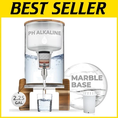 pH Recharge Alkaline Water Filter Dispenser - BPA-Free Glass - Image 1 of 4