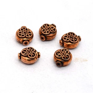 10 PCS 12X10X5MM BALI BEAD ANTIQUE COPPER - Picture 1 of 6