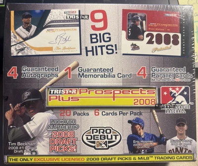 Tristar Plus Prospects 2008 caja sellada 9 éxitos B.Posey SPs Poss 120 CRD envío gratuito Foto 1 de 4
