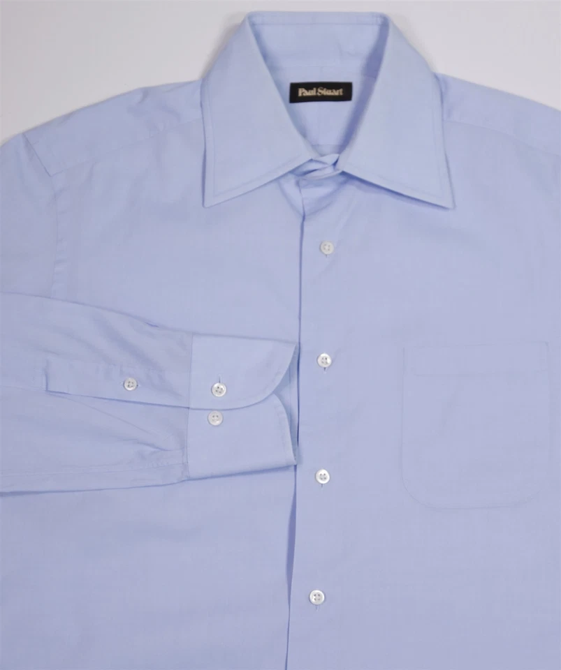 Paul Stuart Light Blue Slim Fit Dress Shirt (39) 15.5-32 - Image 1 of 4