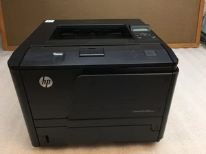 HP LaserJet Pro 400 M401n Monochrome Laser Printer 23k Pg Ct w/ 100% Toner - Afbeelding 1 van 10