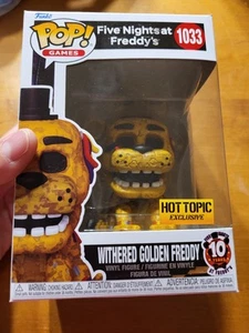 Funko Pop Withered Golden Freddy #1033 Five Nights at Freddy's Hot Topic LESEN - Bild 1 von 8