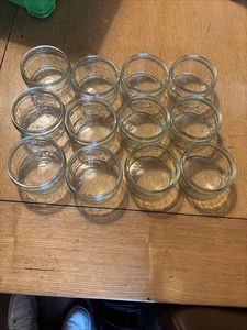 12 x Ollas de vidrio Ramekins GU pud frascos vacíos limpios artesanías de postre arte de boda - Imagen 1 de 4
