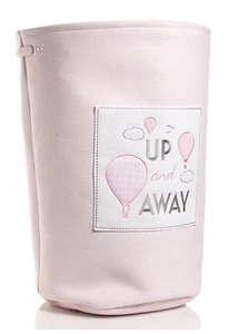 New Up & Away 24" Round Pink Canvas Toy / Clothes Hamper Tote - NWT - Picture 1 of 1