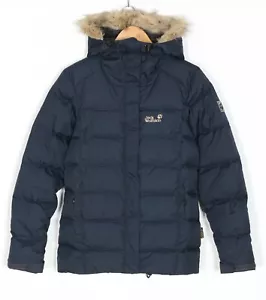 JACK WOLFSKIN Baffin Daunen Fell Kapuze Parka Jacke Damen Größe EU S UK 10 MJ... - Bild 1 von 12