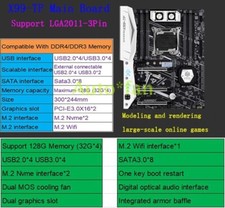 Genuine New X99-TF DDR4/3*4 128G LGA2011-3 Mainboard For Large-scale Online Game