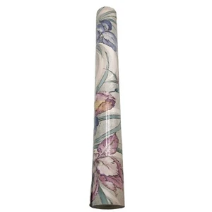 Vintage Floral Metallic Foil Wallpaper Textured Shimmer Blue Green Purple Pink - Picture 1 of 13