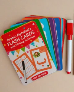 Arabic Alphabet Flash Cards with Writing Activities - Picture 1 of 2