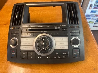 Infiniti FX35 2006-2008 tablero central radio bisel climático unidad 28395 negro OEM Foto 1 de 4