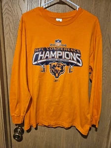 Camisa manga larga Alstyle NFL Playoffs 2006 NFC Champions Chicago Bears L - Imagen 1 de 4